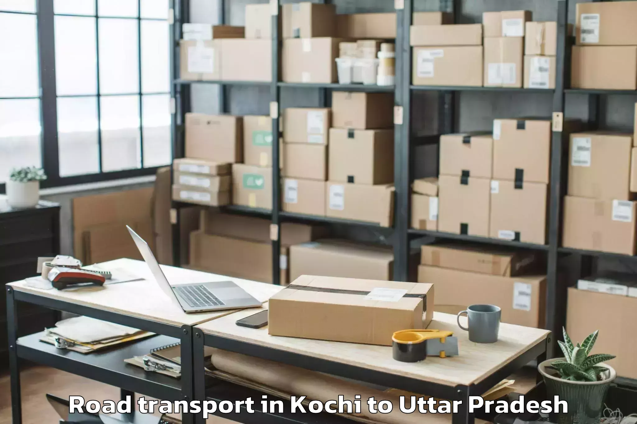 Book Kochi to Kanpur Airport Knu Road Transport Online